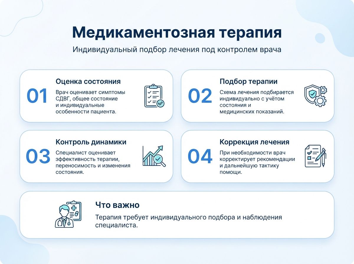 Лечение СДВГ в Североморске у детей и взрослыхинфографика